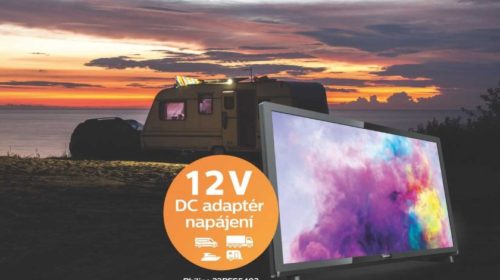 Full HD televizor napájený 12 V vhodný na cesty