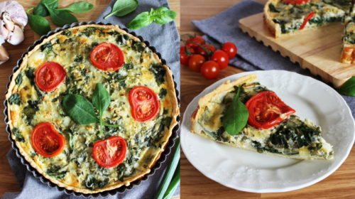 špenátový quiche