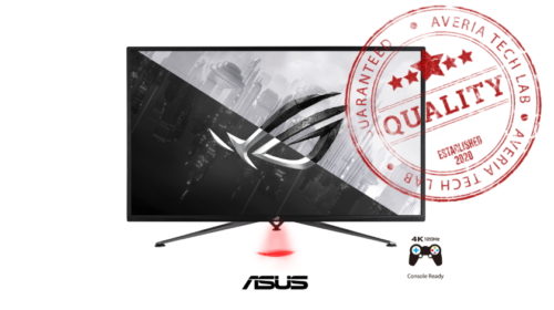 Herní monitor ASUS ROG Strix XG43UQ AVERIA TECHLAB 5 STAR