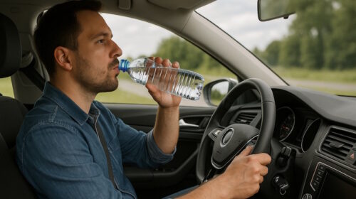 Dehydratace zpomaluje reakce řidiče stejně jako alkohol