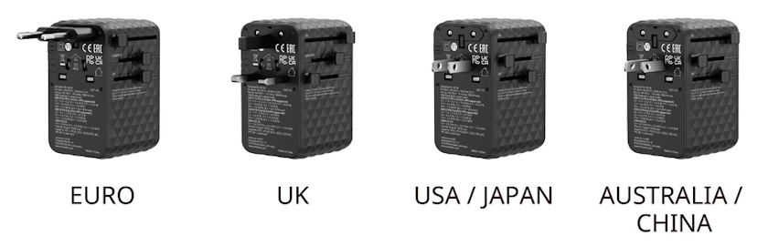 Verbatim Charge ’n’ Travel univerzální cestovní adaptér 170W